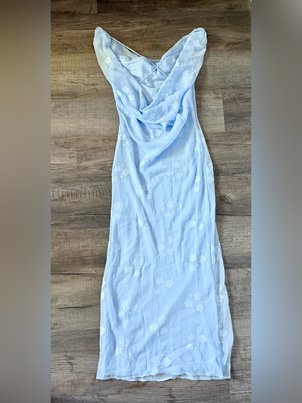 NWT! White Fox This is the Year Blue
Maxi Dress Medium Floral Wedding Bridal - Picture 6 of 7